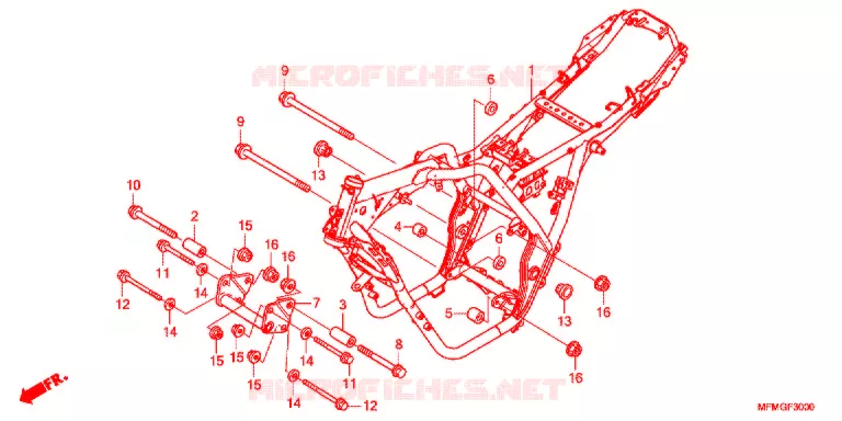 FRAME CHASSIS Honda MOTO 400 CB 2017  CB400ADG
