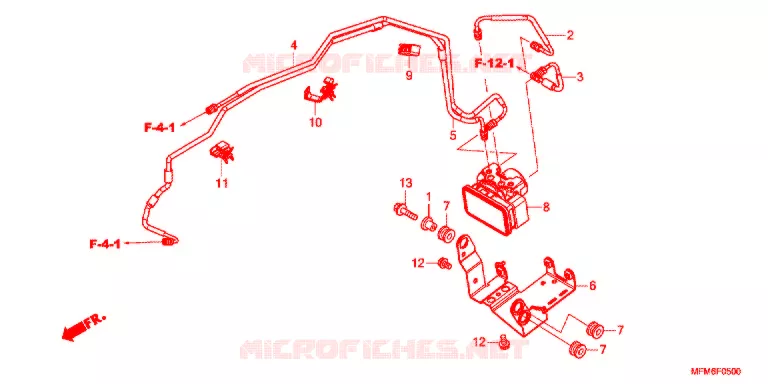 VOORREM HOOFDCILINDER/ABS MODULATOR Honda MOTO 400 CB 2015  CB400AF