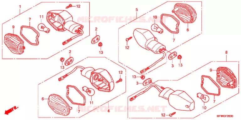 KNIPPERLICHT(2) Honda MOTO 400 CB 2017  CB400AG