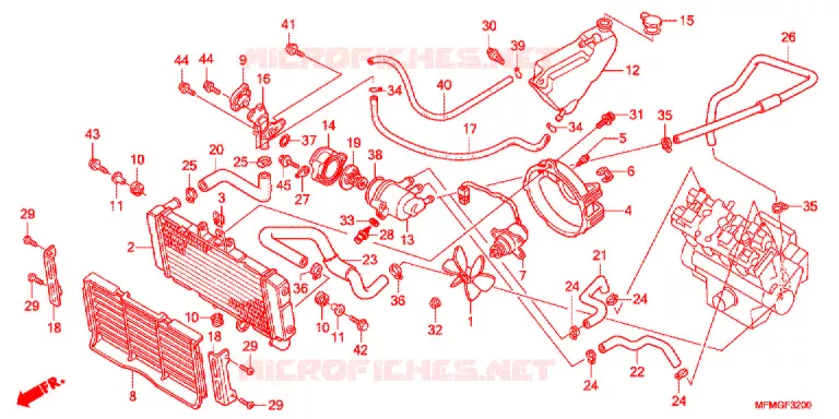 RADIATOR Honda MOTO 400 CB 2017  CB400SADG