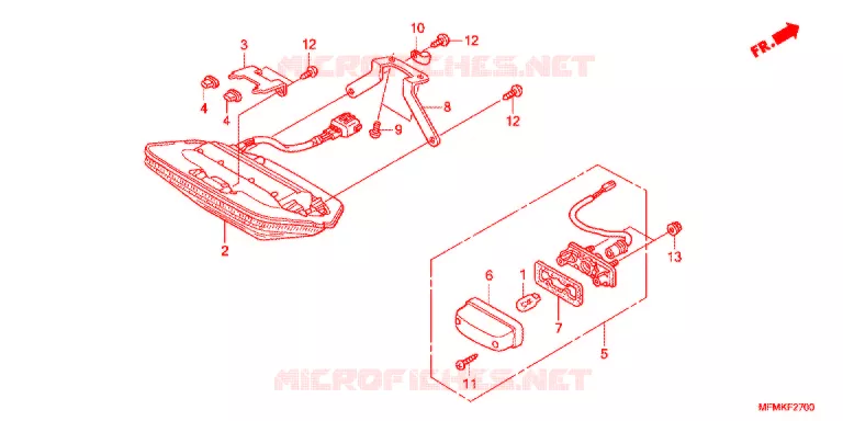 ACHTERLICHT(2) Honda MOTO 400 CB 2012  CB400SC