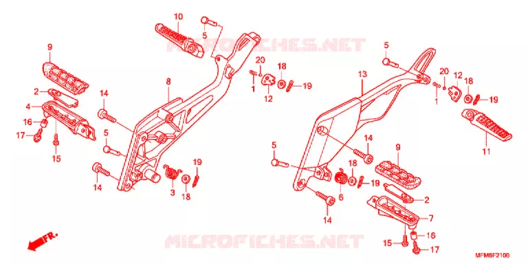 OPSTAP/KICKARM/ WISSEL PEDAAL Honda MOTO 400 CB 2015  CB400SE
