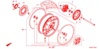 ACHTER WIEL voor Honda CB 400 SUPER BOL D\'OR ABS REVO SE 2016
