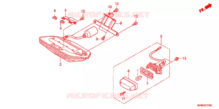 ACHTERLICHT(2) Honda MOTO 400 CB 2017  CB400SAG
