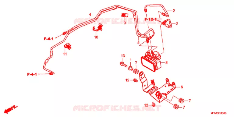 VOORREM HOOFDCILINDER/ABS MODULATOR Honda MOTO 400 CB 2016  CB400SAG