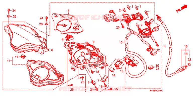 COMBINATIEMETER (2) Honda MOTO 110 VARIO 2010  ACB110CSB