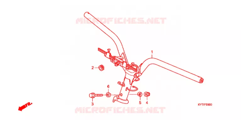 HENDEL PIJP Honda SCOOTER 110 SCOOPY 2010  ACD110CSB