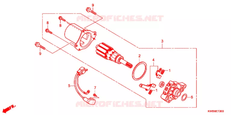 STARTMOTOR Honda MOTO 110 WAVE 2016  AFP110CRFG