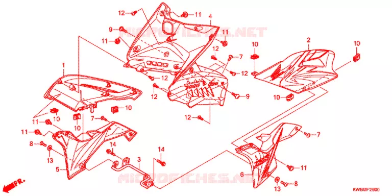 KUIPDEEL (1) Honda MOTO 110 WAVE 2013  AFP110MCSD