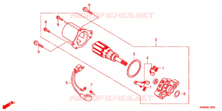 STARTMOTOR Honda MOTO 110 WAVE 2013  AFP110MCSE