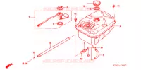 BRANDSTOF TANK voor Honda WAVE 125 X, Casted wheels, Kick start only 2010