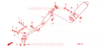 UITLAATDEMPER (2) voor Honda WAVE 125 X, Casted wheels, Kick start only 2010