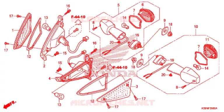 KNIPPERLICHT(2) Honda MOTO 110 WAVE 2013  AFS110KDE