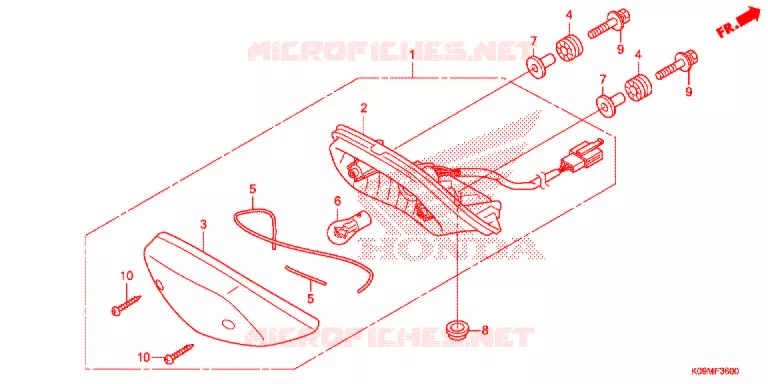 ACHTERLICHT(2) Honda MOTO 110 WAVE 2014  AFS110MCSE