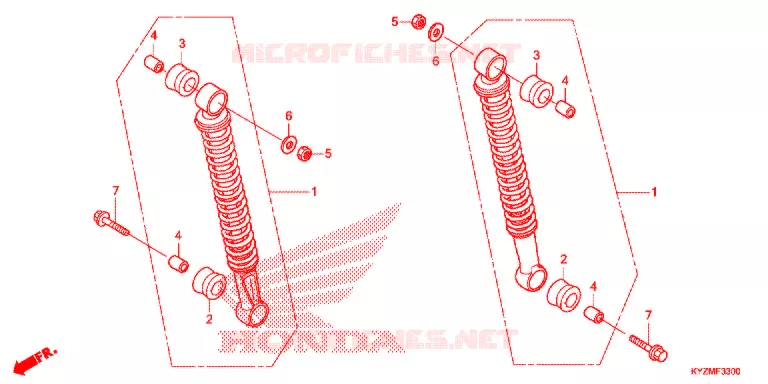 ACHTER KUSSEN(2) Honda MOTO 125 FUTURE 2013  AFS125MCSD
