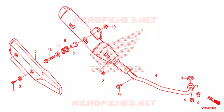 UITLAATDEMPER(2) Honda MOTO 125 FUTURE 2014  AFS125MCSE