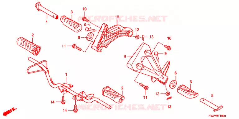 OPSTAP/KICKARM/ WISSEL PEDAAL Honda MOTO 110 WAVE 2010  AFX110MCSA