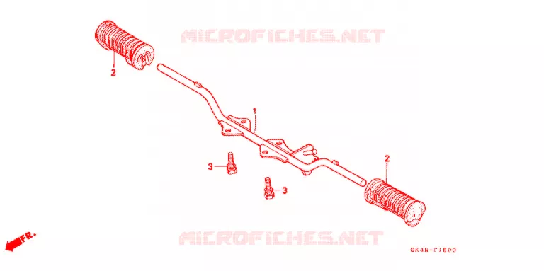 OPSTAP/KICKARM/ WISSEL PEDAAL Honda SCOOTER 50 C50 1994  C50SP_J