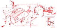 BRANDSTOF TANK/BRANDSTOF POMP voor Honda CB 1100 ABS RED 2013