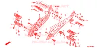 OPSTAP/KICKARM/ WISSEL PEDAAL voor Honda CB 1100 ABS RED 2013