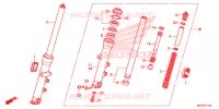 VOOR VORK voor Honda CB 1100 ABS RED 2013