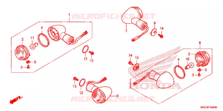 KNIPPERLICHT(2) Honda MOTO 1100 CB 2013  CB1100AD