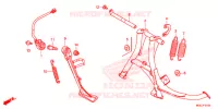 HOOFD STANDAARD/REMPEDAAL voor Honda CB 1100 ABS 2016