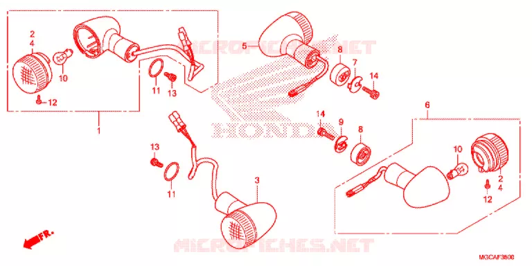 KNIPPERLICHT(2) Honda MOTO 1100 CB 2014  CB1100SAE