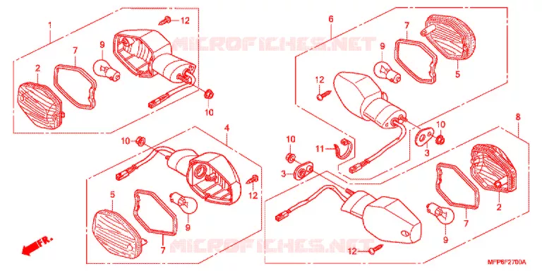 KNIPPERLICHT(2) Honda MOTO 1300 CB 2014  CB1300AE