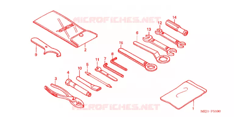 GEREEDSCHAP/ACCUVAK Honda MOTO 1300 CB 2003  CB1300F3_II