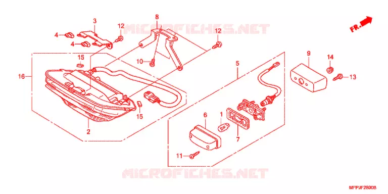 ACHTERLICHT(2) Honda MOTO 1300 CB 2014  CB1300SADE