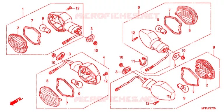 KNIPPERLICHT(2) Honda MOTO 1300 CB 2014  CB1300SAE