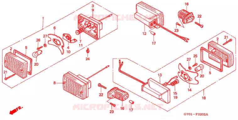 KNIPPERLICHT (3) (C70/C90-CM) Honda MOTO 90 CUB 1998  C90CMS