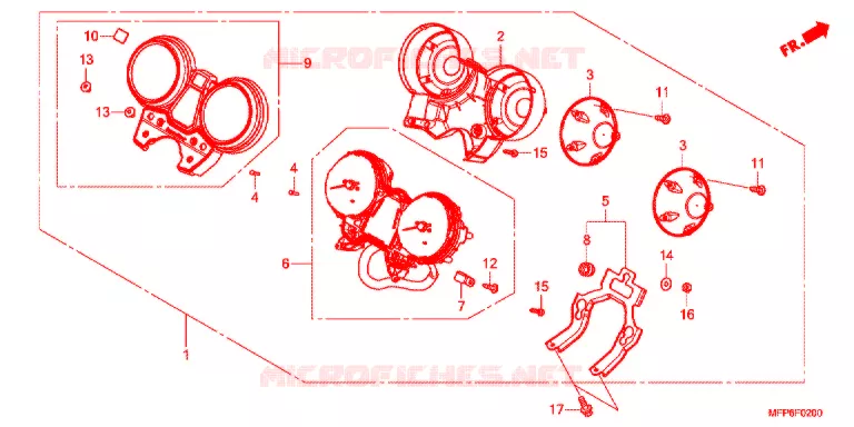 COMBINATIEMETER Honda MOTO 1300 CB 2014  CB1300ADE
