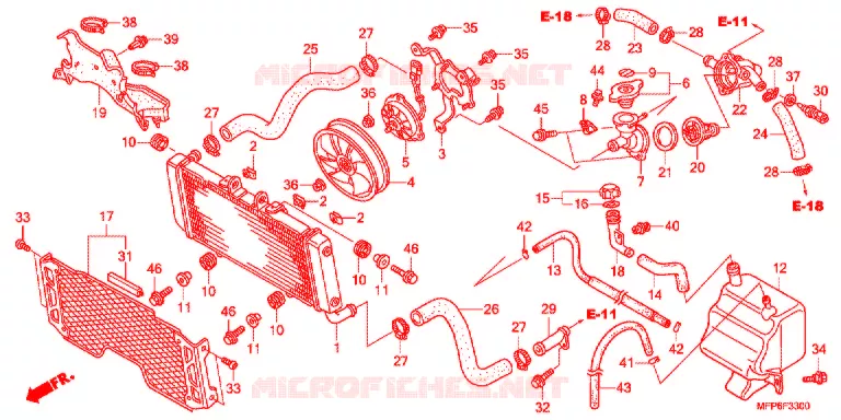 RADIATOR Honda MOTO 1300 CB 2014  CB1300ADE
