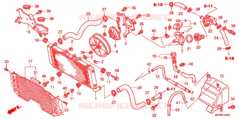 RADIATOR Honda MOTO 1300 CB 2015  CB1300ADE