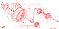 ACHTER WIEL voor Honda CB X4 1300 1998