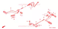 HOOFD STANDAARD/REMPEDAAL voor Honda CB X4 1300 1998