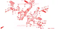 OPSTAP/KICKARM/ WISSEL PEDAAL voor Honda CB X4 1300 1998