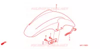 VOORSPATBORD voor Honda CB X4 1300 1998