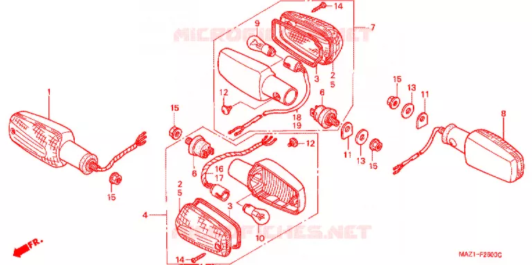 KNIPPERLICHT(2) Honda MOTO 1300 CB 1998  CB1300DCW