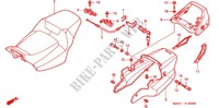 ZITTING/ACHTER KAP voor Honda CB X4 1300 LD 2002
