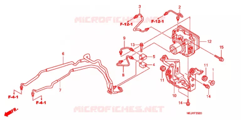 VOORREM HOOFDCILINDER/ABS MODULATOR Honda MOTO 1300 CB 2007  CB1300SA7