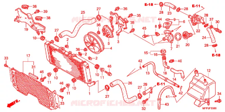 RADIATOR Honda MOTO 1300 CB 2016  CB1300SADG