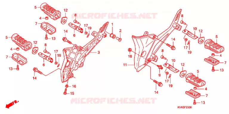 OPSTAP/KICKARM/ WISSEL PEDAAL Honda MOTO 300 CB 2010  CB300RA