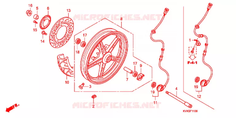 VOOR WIEL Honda MOTO 300 CB 2012  CB300RC
