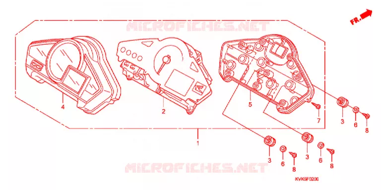 COMBINATIEMETER Honda MOTO 300 CBR 2012  CB300RC