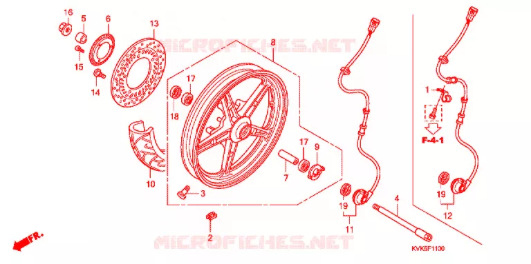 VOOR WIEL Honda MOTO 300 CBR 2012  CB300RC