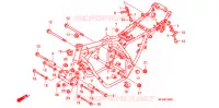 FRAME CHASSIS voor Honda CB 400 SUPER FOUR ABS 2010