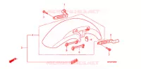VOORSPATBORD voor Honda CB 400 SUPER FOUR ABS 2010